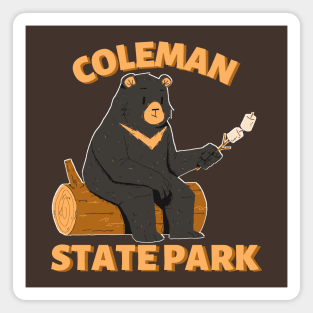 Coleman State Park Camping Bear Magnet